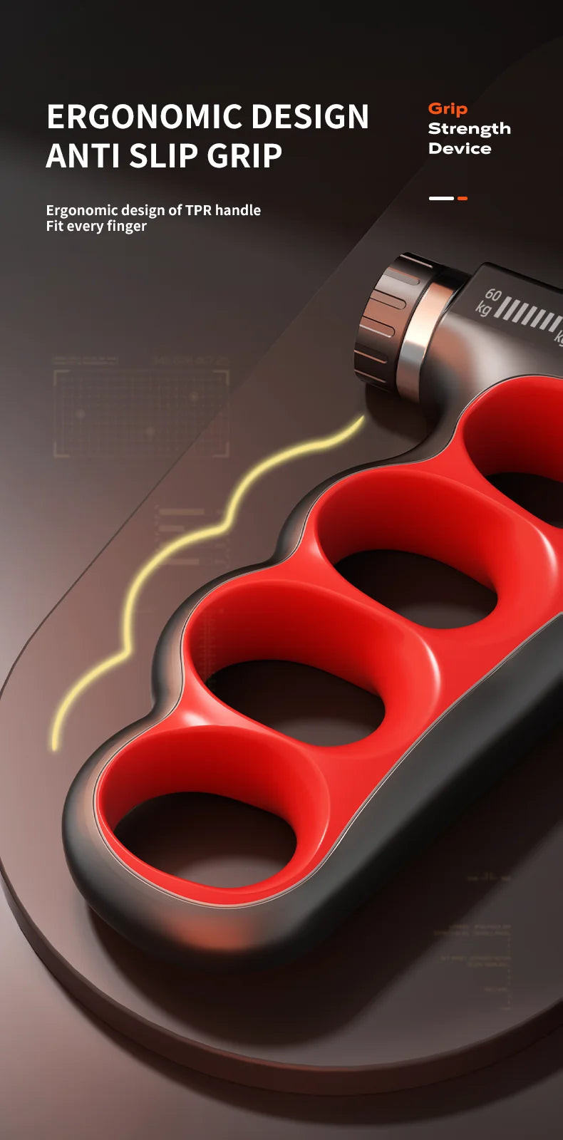 Grip Strengthener Gym Training Hand Exerciser Adjustable 5-100KG