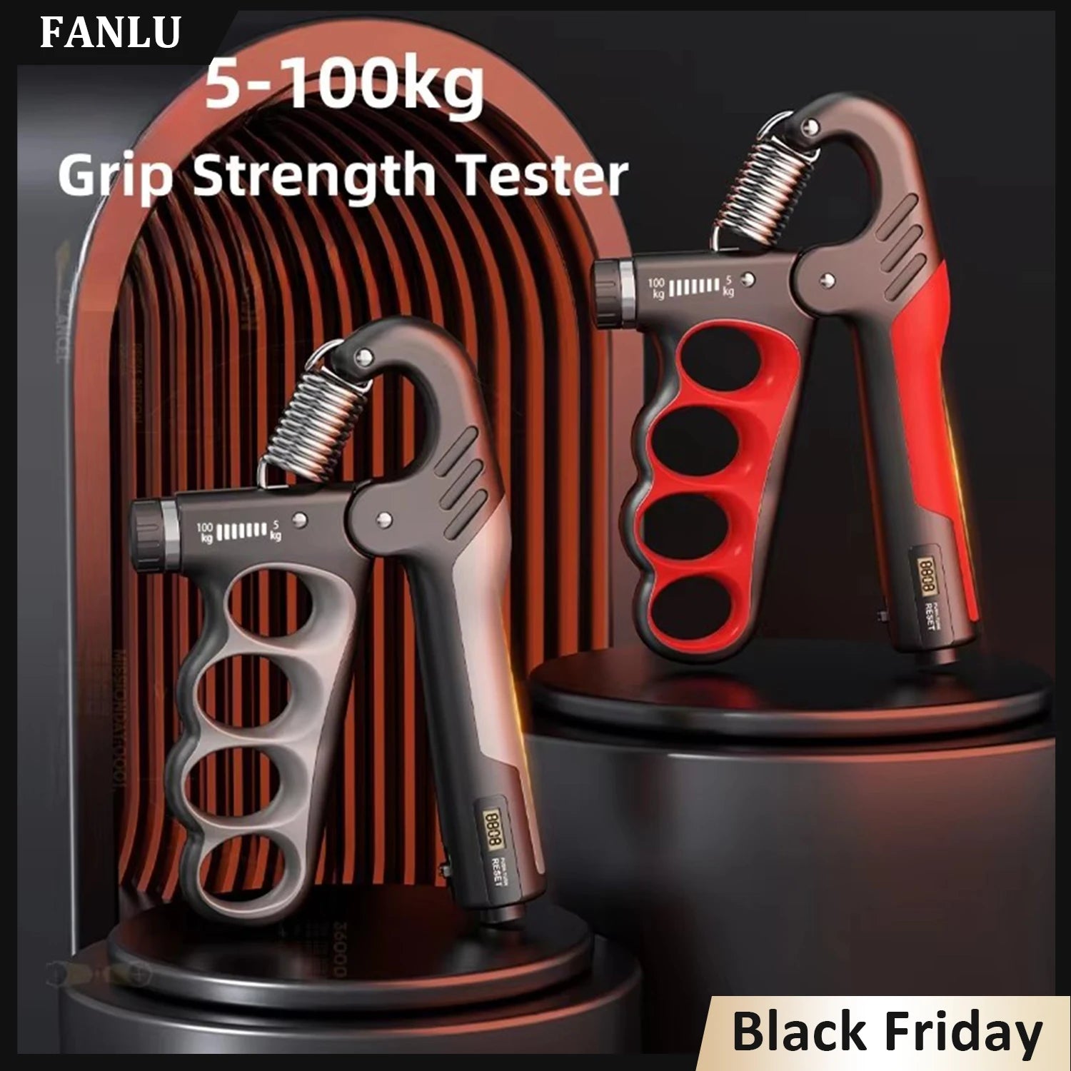 Grip Strengthener Gym Training Hand Exerciser Adjustable 5-100KG